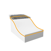 Dlažba pro zpevnění protipovodňového valu či svahu